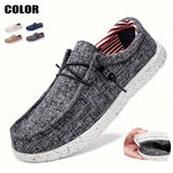 Men's Outdoor Fashionable Casual Sports Shoes, Slip-On Soft Canvas Shoes With Anti-Slip Sole, Versatile Loafers - MapleCo