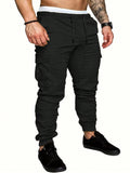 Manfinity LEGND Men Casual Drawstring Waist Cargo Pants