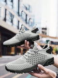 Spring/Autumn Men Sports Shoes Lace-Up Breathable Mesh Sneakers - MapleCo