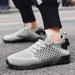 Spring/Autumn Men Sports Shoes Lace-Up Breathable Mesh Sneakers - MapleCo