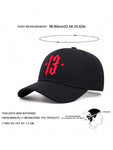 1pc Gothic Letter 13 Personalized Fashion Men Hip Hop Baseball Cap