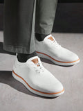 Men's Mesh Oxfords Lace-Up Lightweight Shoes Casual Walking Shoes - MapleCo