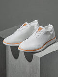 Men's Mesh Oxfords Lace-Up Lightweight Shoes Casual Walking Shoes - MapleCo