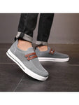 Men Slip-On Low-Top Skate Shoes, Comfortable And Anti-Slip Casual Sports Shoes, Comfortable Outdoor Shoes - MapleCo