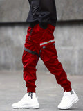 Men's Multi-Pocket Reflective Strip Decorative Cargo Pants