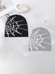 2pcs/1pc Men's Unique Spider Web Textured Knit Beanie Hat For Autumn Winter Everyday Wear Halloween