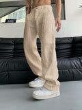 Manfinity Hypemode Men Slant Pocket Straight Leg Pants