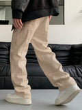 Manfinity Hypemode Men Slant Pocket Straight Leg Pants