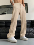 Manfinity Hypemode Men Slant Pocket Straight Leg Pants