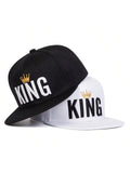 1pc Men's KING Letter Embroidery Hip-Hop Cap, Fashionable Sports Baseball Cap, Adjustable Sunscreen Casual Hat, Suitable For Spring And Autumn Travel, Beach And Party