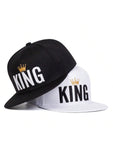 1pc Men's KING Letter Embroidery Hip-Hop Cap, Fashionable Sports Baseball Cap, Adjustable Sunscreen Casual Hat, Suitable For Spring And Autumn Travel, Beach And Party