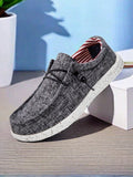 Men's Outdoor Fashionable Casual Sports Shoes, Slip-On Soft Canvas Shoes With Anti-Slip Sole, Versatile Loafers - MapleCo