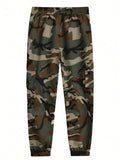 Men's Utility Cargo Pants Fashionable Multi-Pocket Camouflage Outdoor Casual Trousers - MapleCo