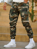 Men's Utility Cargo Pants Fashionable Multi-Pocket Camouflage Outdoor Casual Trousers - MapleCo