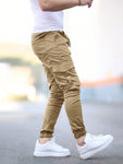 Manfinity LEGND Men Drawstring Waist Side Pocket Jogger Pants - MapleCo