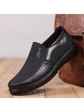 Men's Slip-On Driving Shoes, Low-Top Flat Loafers For Spring And Summer, Breathable And Comfortable Dad Shoes With Fashion Patchwork - MapleCo