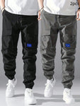 2pcs/Set Men's Casual Tooling Pants - MapleCo