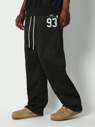 SUMWON Drop Crotch Jogger With Front Applique