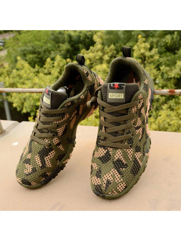 Camouflage Sports Shoes For Men And Women, Fashionable Casual Outdoor Shoes For Couples - MapleCo