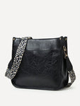 Bag Leopard Strap Crossbody Bag - MapleCo