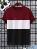 Manfinity Homme Men Letter Graphic Colorblock Tee