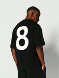 SUMWON Tee With Back Number Graphic Print