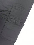 Men Straight Loose Fit Cargo Pants, Gray