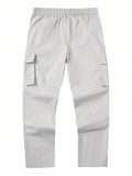 Manfinity Homme Men's Drawstring Waist Cargo Pants With Pockets - MapleCo