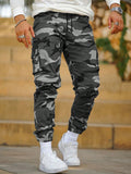 Men's Utility Cargo Pants Fashionable Multi-Pocket Camouflage Outdoor Casual Trousers - MapleCo