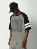 SUMWON Raglan Tee With Number Graphic Print