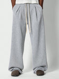 SUMWON Wide Leg Jogger With Pleat Detail