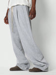 SUMWON Wide Leg Jogger With Pleat Detail