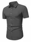 Manfinity Mode Men Solid Button Up Shirt - MapleCo