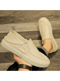 Men Fashionable Casual Sports Shoes, Breathable Canvas Loafers, Summer - MapleCo