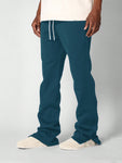 SUMWON Flared Fit Washed Jogger With Split Hem