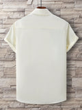 Manfinity Homme Men Letter Patched Detail Pocket Front Shirt Without Tee - MapleCo