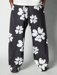 SUMWON Loose Fit Baggy Joggers With All Over Print