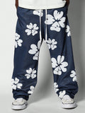 SUMWON Loose Fit Baggy Joggers With All Over Print