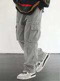 Manfinity EMRG Loose Fit Men's Cargo Pants With Flap Pockets On The Side - MapleCo