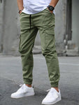 Men's New Style Workwear Cargo Pants, Multi-Pocket Jogger Outdoor Casual Trousers