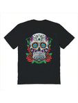 Nearly There Sugar Skull Unisex Graphic Cotton Short-Sleeve T-Shirt