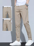 Men's Solid Color Simple Daily Pants - MapleCo