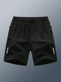 5pcs/Set Men's Quick-Drying Breathable Iced Silk Outdoor Beach Leisure Shorts For Summer