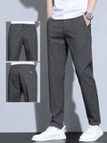 Men's Solid Color Simple Daily Pants - MapleCo