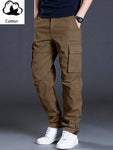 Manfinity Homme Men's Casual Solid Color Cargo Pants With Flap Pockets And Drawstring Waist - MapleCo