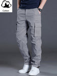 Manfinity Homme Men's Casual Solid Color Cargo Pants With Flap Pockets And Drawstring Waist - MapleCo