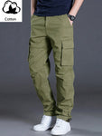 Manfinity Homme Men's Casual Solid Color Cargo Pants With Flap Pockets And Drawstring Waist - MapleCo