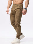 NEW Men's Straight-Leg Casual Pants, Versatile Long Trousers - MapleCo