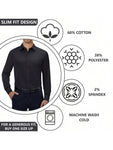 Men's Long Sleeve Classic Dress Shirts