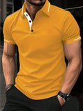 Manfinity Men's Color-Block Polo Shirt